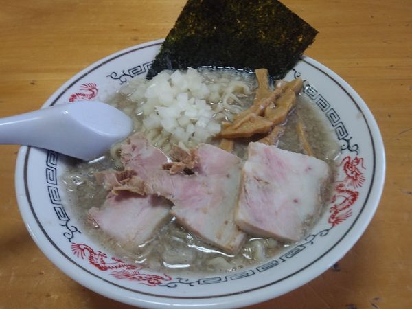 「背脂煮干中華　和え玉　800+200円」@福島屋の写真