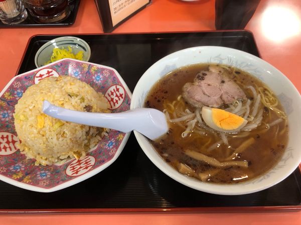 「ラーメン　(チャーハンセット1100円)」@ラーメン餃子 武蔵の写真