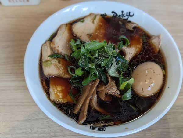 「中華そば並肉増し」@麺屋 丈六 キーノ和歌山店の写真