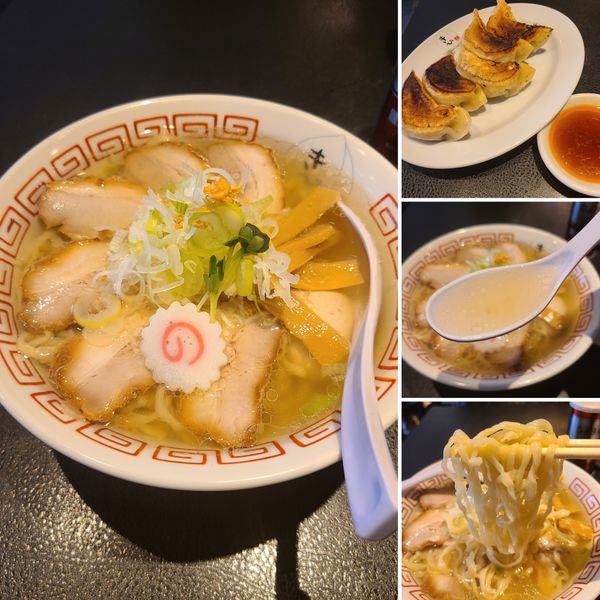 「あっさり中華そばスペシャル+餃子(5個)」@中華そば きび 明大前店の写真