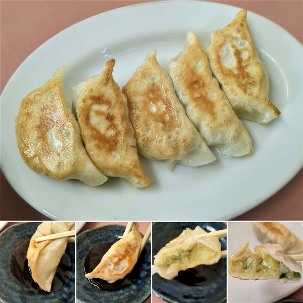 「餃子(5個)　300円」@軽食 中華 下総屋の写真