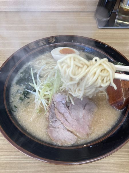 「味噌ラーメン小チャーシュー1枚700」@ラーメン青木亭 八潮店の写真