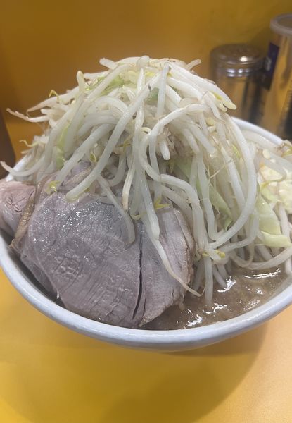 「プチラーメン　ニンニクヤサイ」@ラーメン二郎 八王子野猿街道店2の写真