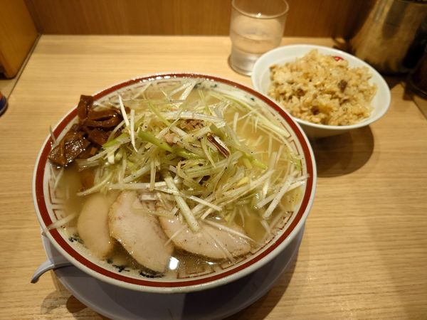 「ねぎそば 特製肉めし」@田中そば店 九段下店の写真