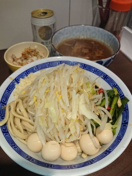 「鹿児島ハイボール＋つけ麺 小谷スペシャル 麺少なめ」@ラーメン ゼンゼンの写真