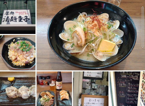 「【限定】貝出汁そば¥1280+ビール小瓶2本+おつまみセット」@饗処 酒麺童子の写真