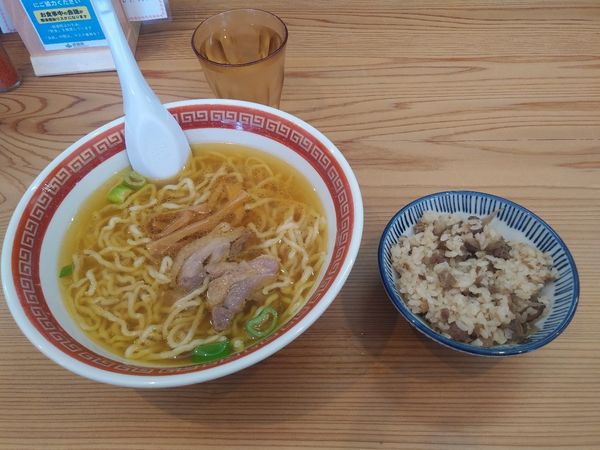 「中華そば Aセット 830+140円」@中華そば 嘉一 本店の写真