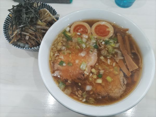 「特製中華そば·豚まぶしご飯」@中華そば ふくみみの写真