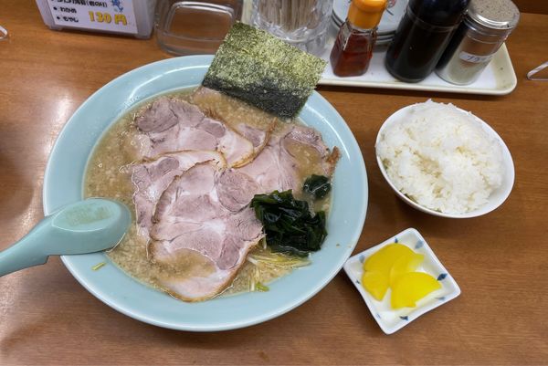 「ネギチャーシュー並 & ライス」@ラーメンショップ なまず峠店の写真