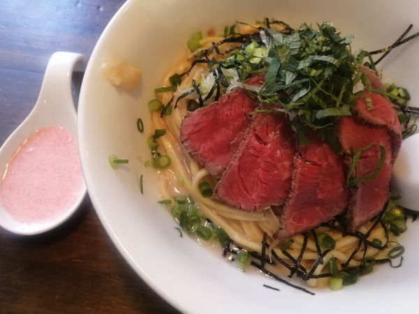 「（春の期間限定）花見タリアータまぜそば¥980」@麺屋 承太郎の写真