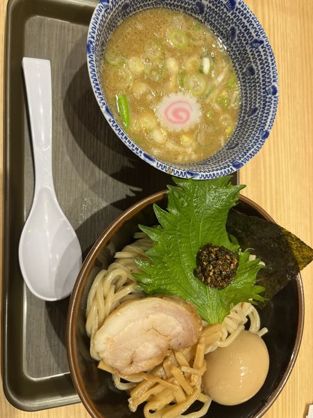 「生七味つけ麺、味玉ﾄｯﾋﾟﾝｸﾞ」@舎鈴 北浦和駅前店の写真