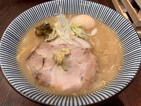 「味玉味噌」@灼味噌らーめん 八堂八の写真