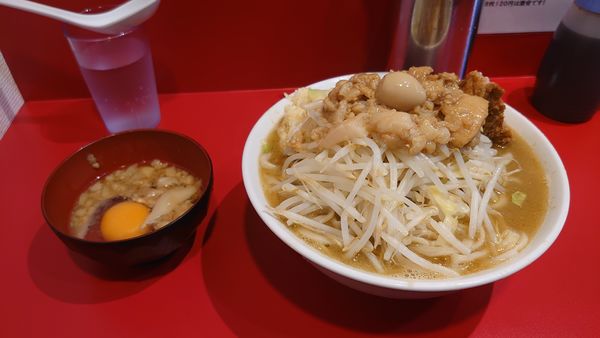 「ラーメン/脂生卵/ニンニク/脂」@麺屋HEROの写真