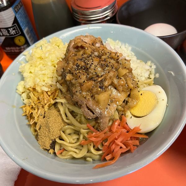 「ブタカスアブラソバ」@ラーメン富士丸 神谷本店の写真