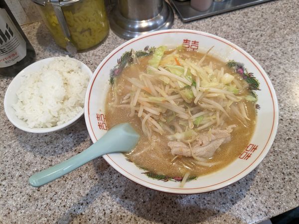 「麺定食（味噌）」@ラーメン王 後楽本舗の写真