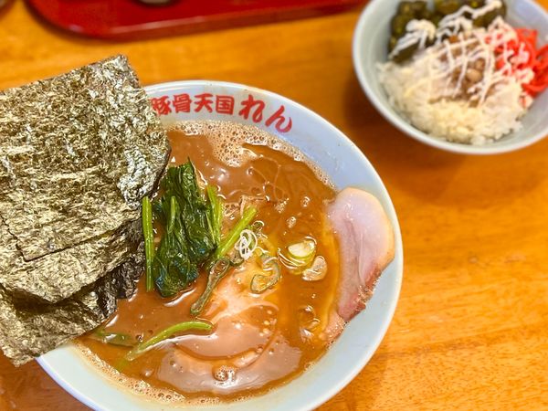 「豚骨天国 800円」@豚骨らーめん れんの写真