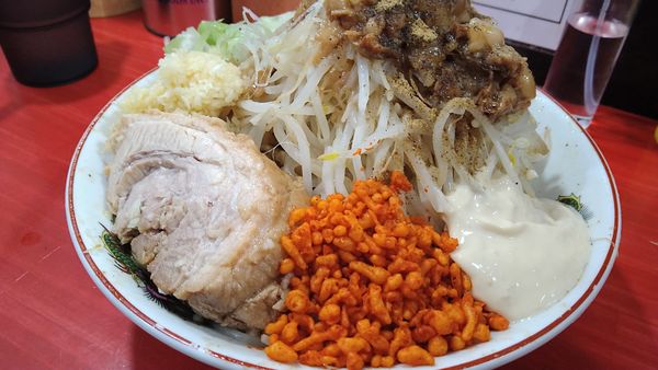 「まぜそば小」@ラーメン鷹の目 明大前店の写真