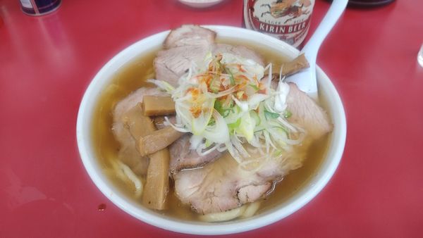 「チャーシューメン¥1050+ネギまし¥100+ビール¥650」@一品香 小山の写真