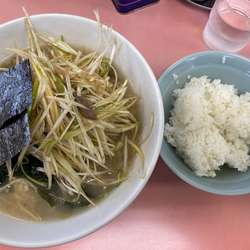 ネギラーメン　半ライス
