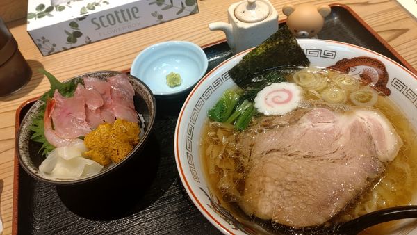「地鶏ラーメン+Ｓセット」@幸屋きよまる 総本店の写真