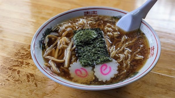 「手打ち中華そば（醤油）（800円）」@のんきやの写真