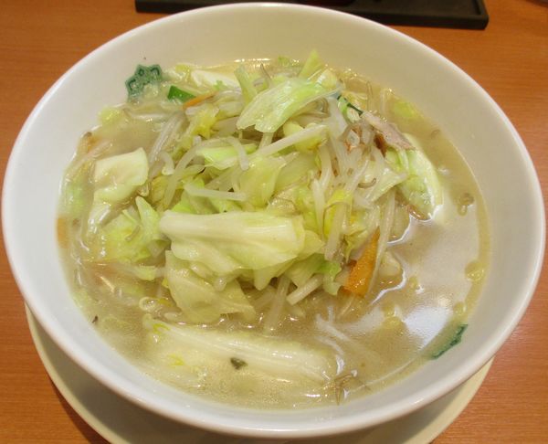 「野菜たっぷりタンメン　570円」@日高屋 恵比寿南店の写真