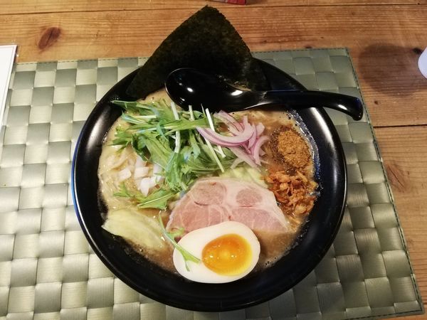 「どろどろ濃厚煮干しそば　細麺」@煮干しラーメン 必の写真