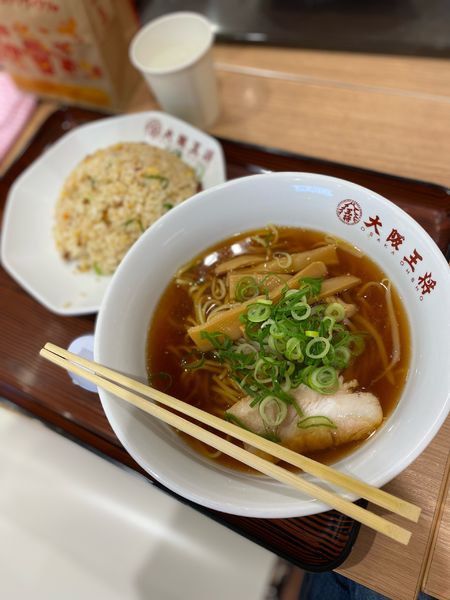 「半チャンセット」@大阪王将 福山SA店の写真