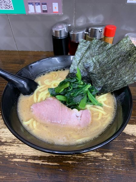 「太麺中盛り650円」@せい家 仙川店の写真