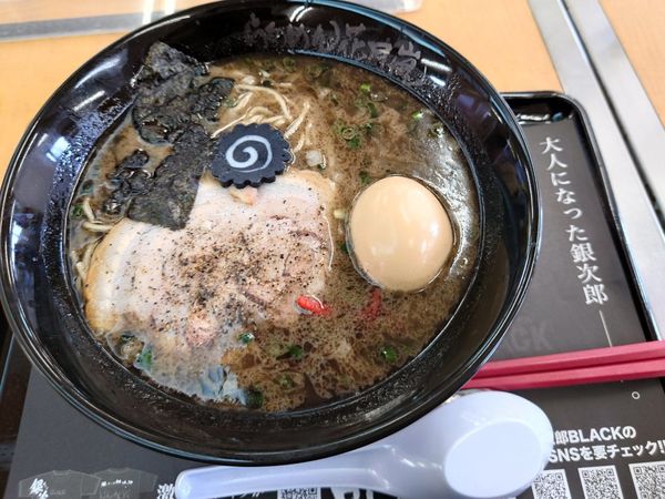 「豚そば銀次郎BLACK」@らあめん花月嵐 高坂サービスエリア店の写真