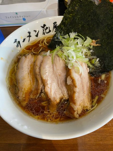 「大チャーシューメン1100円➕麺固め」@ラーメン花屋の写真