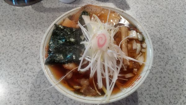 「チャーシューメン880円、白ネギ120円」@鳥人の写真