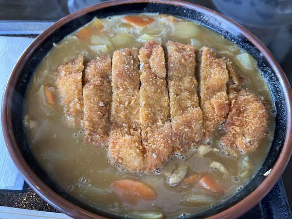 「カツカレーラーメン」@ごはん処 食堂ミサ あらい道の駅店の写真
