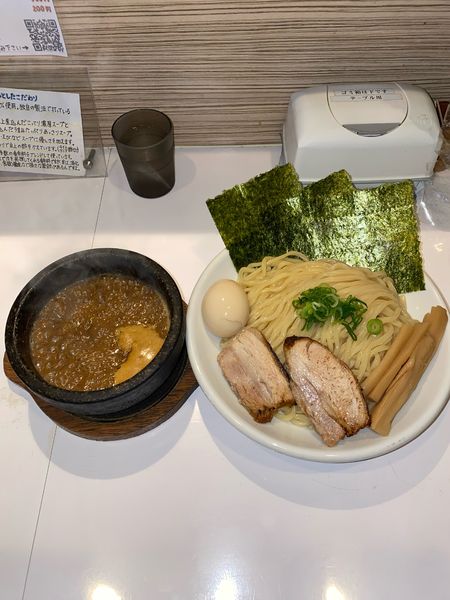 「辛刺激つけ麺全部入り大盛3辛¥1,150円」@ぶっと麺 しゃにむにの写真