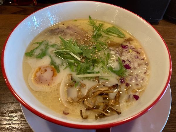 「鶏白湯塩ラーメン」@らーめんすずらんの写真