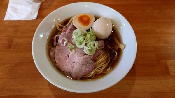 「【限定】煮干し中華そば 730円 + Aトッピング 300円」@らーめん コッコの写真