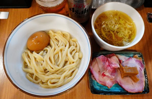 「特製つけめん（塩）＋瓶ビール（小瓶）」@MENクライの写真