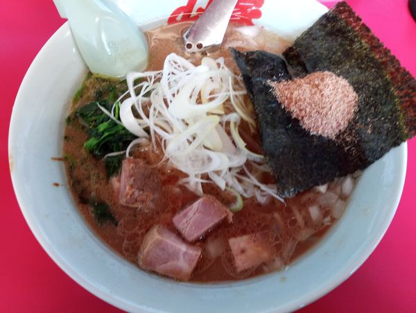 「和節豚骨醤油ラーメン880円、クーポンコロチャー」@ラーメン山岡家 上三川店の写真