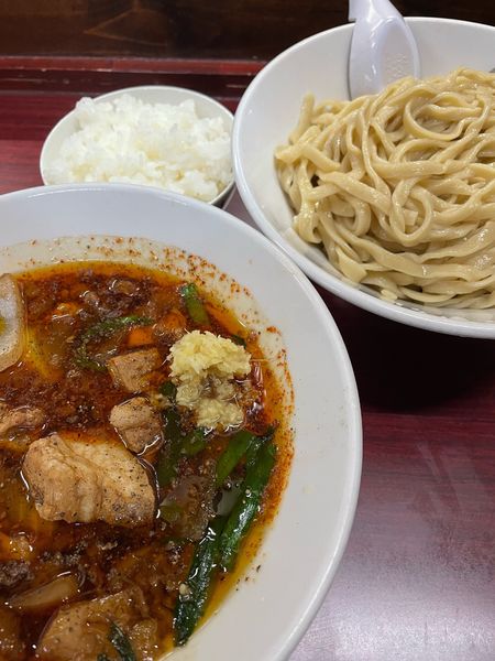 「つけ満 ニンニクショウガ 小ライス」@元祖スタミナ満点らーめん すず鬼の写真