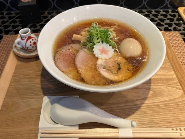 「味玉醤油　太麺」@中華蕎麦 麺ノ歌の写真