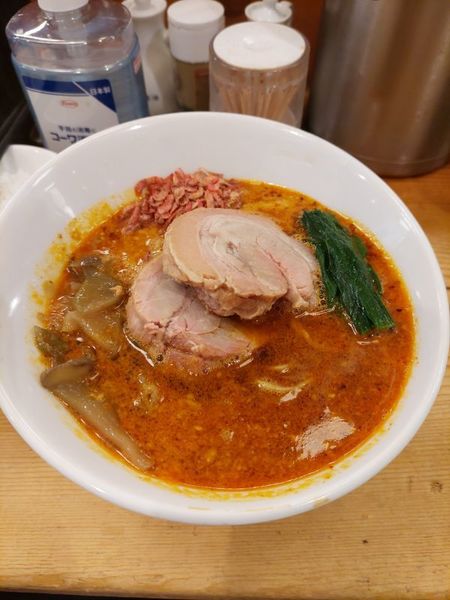 「太肉担々麺＋サービスライス」@担々麺 ほおずきの写真