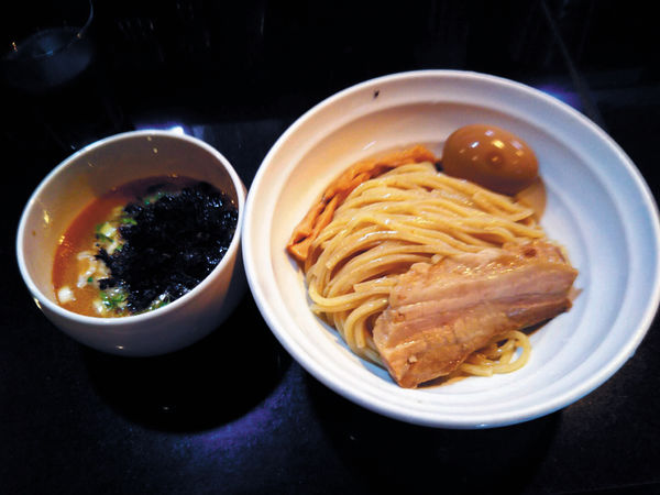 「びんびん海老つけ、味玉」@七福軒の写真