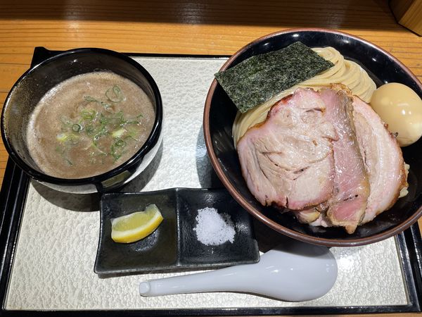 「国産チャーシューつけ蕎麦(並)＋味玉」@中華蕎麦 ひら井の写真