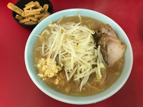 「ラーメン + きつね　950円」@ラーメン二郎 新宿歌舞伎町店の写真