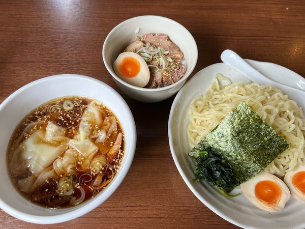 「ワンタンつけそば」@白河手打ち中華 孫市の写真