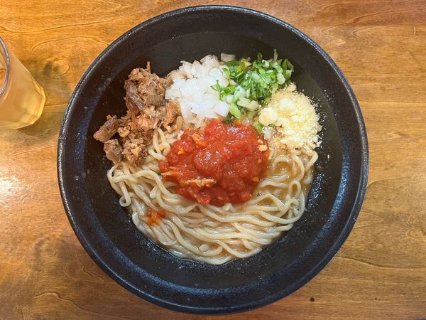 「特製エビまぜそば」@はりけんラーメンの写真