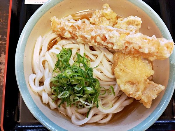 「冷「大盛」とり天&ちくわ天ぶっかけ」@おにやんま 東品川店の写真