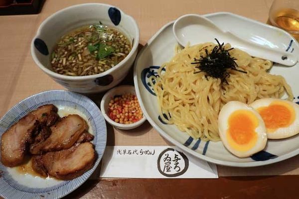 「ちゃーしゅうざるらーめん　1,200円＋縁たま　150円」@与ろゐ屋の写真