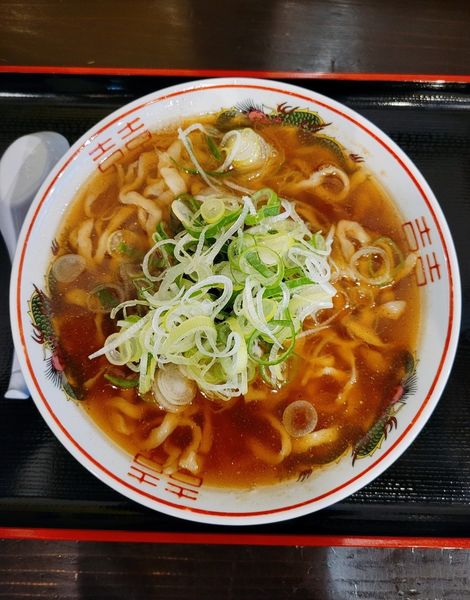 「素らーめん ネギ多め」@松屋製麺所の写真