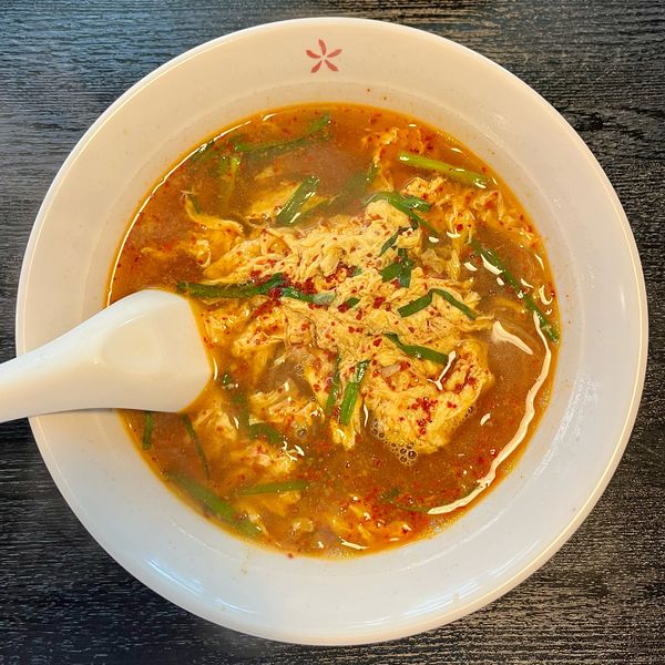「カレー辛麺 大辛（900円）」@辛麺屋 古城店の写真